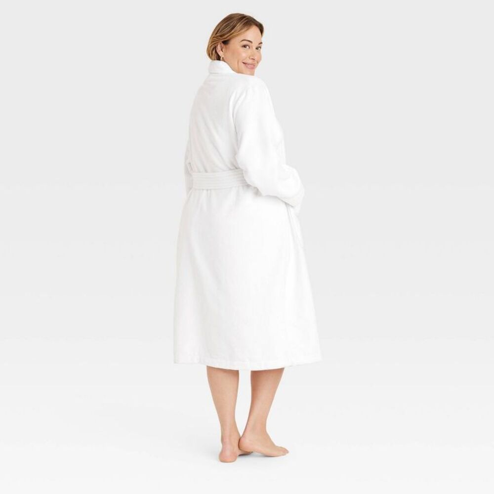 Women's Terry Robe - Auden White XS/S - Picture 2 of 3